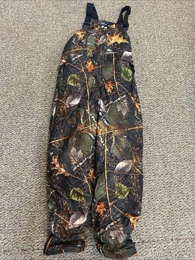 WFS Camo Bib Overalls - Green, Brown, Black Size XL